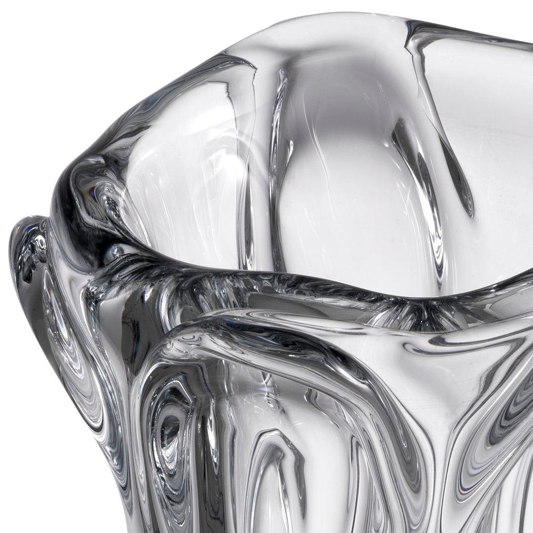 Vase Aila L Hand Blown Glass Clear Accessories Eichholtz