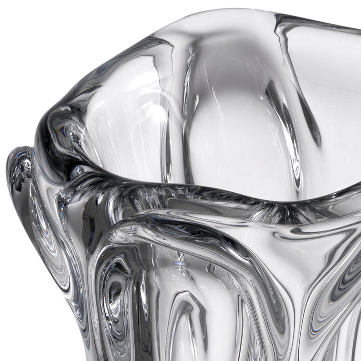 Vase Aila L Hand Blown Glass Clear Accessories Eichholtz