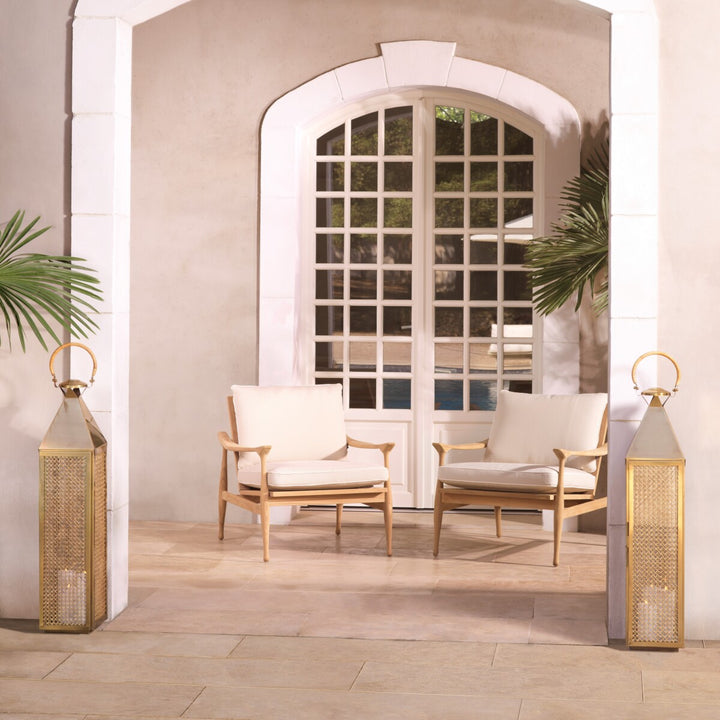 Outdoor Chair Manzo Natural Teak Outdoor Eichholtz