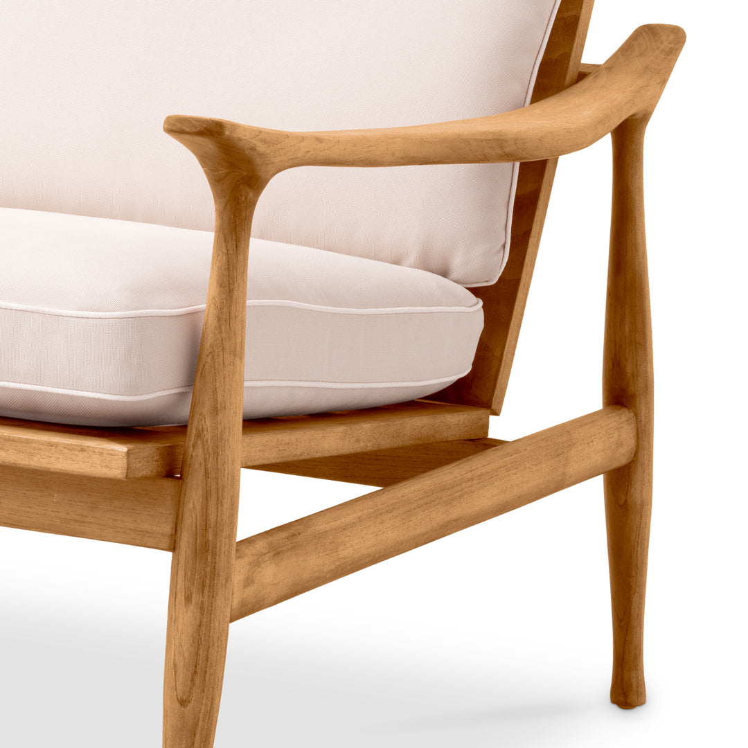Outdoor Chair Manzo Natural Teak Outdoor Eichholtz