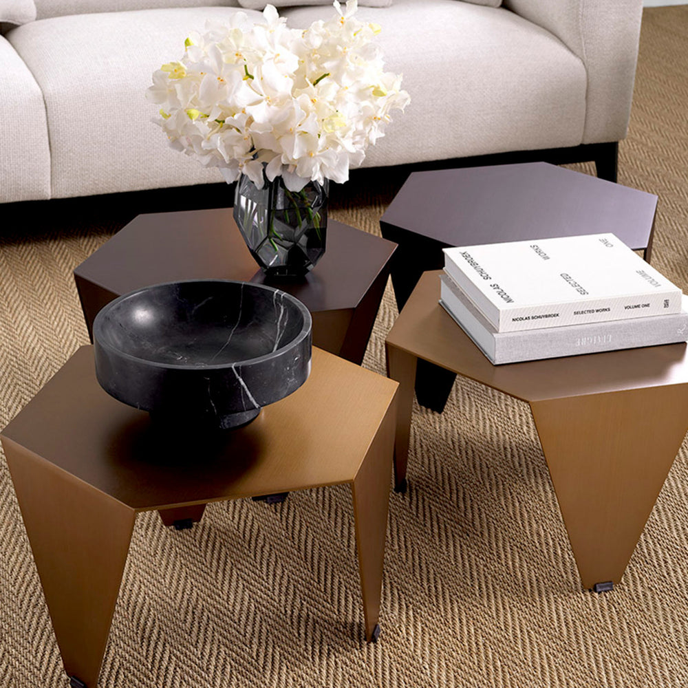 Side Table Metro Chic Bronze Finish Side Tables Eichholtz