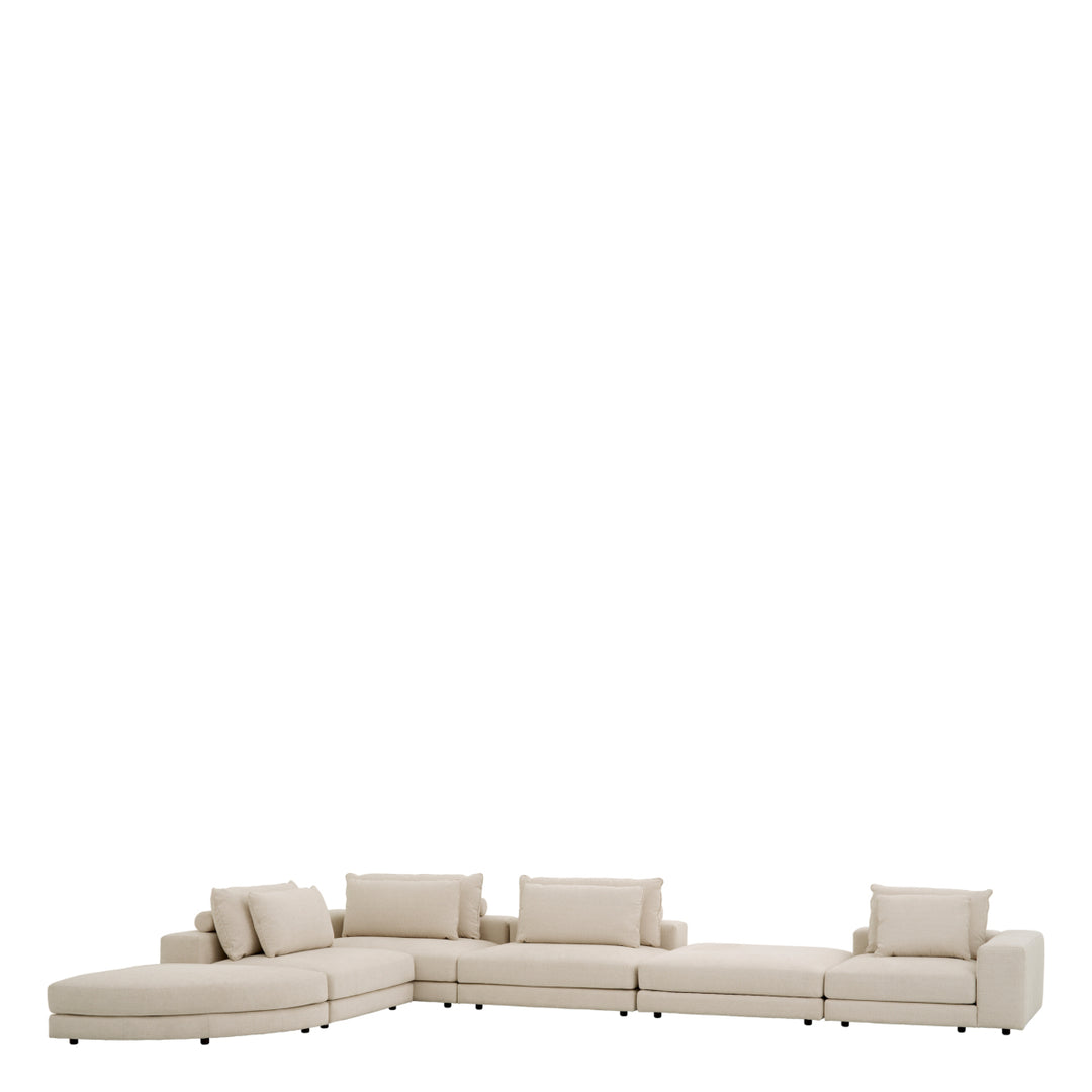 Sofa Lounge Club Nuoro Beige Furniture Eichholtz