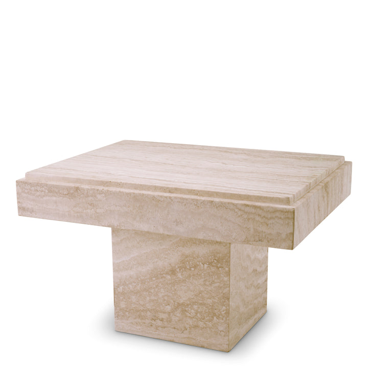 Side Table Sartoria Travertine Furniture Eichholtz