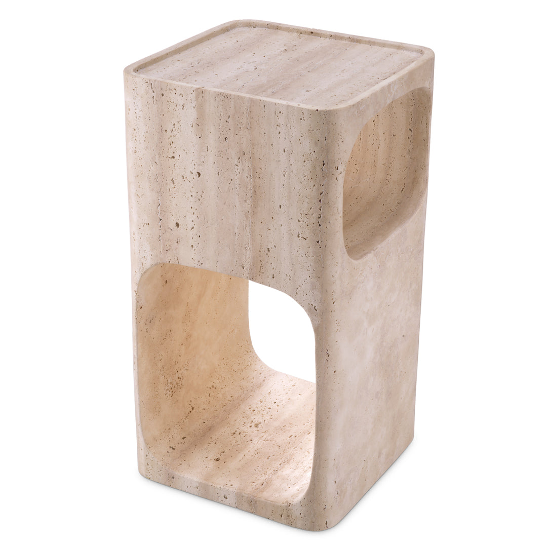 Side Table Adler Travertine Furniture Eichholtz