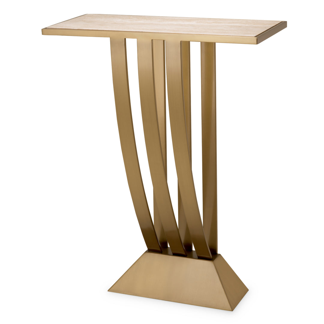 Console Table Beau Deco Brushed Brass Finish Tables Eichholtz