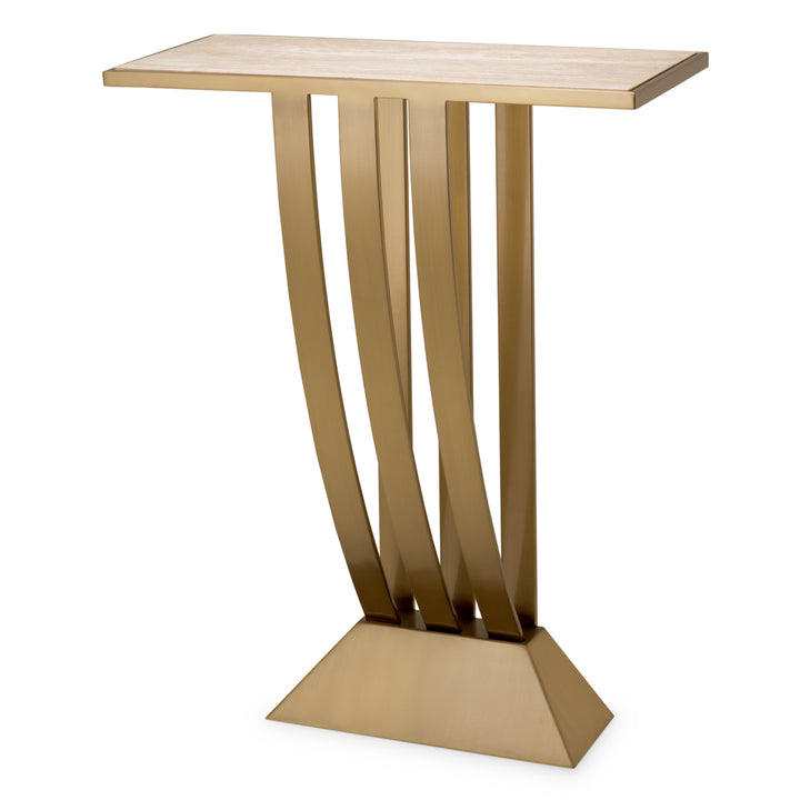 Console Table Beau Deco Brushed Brass Finish Tables Eichholtz