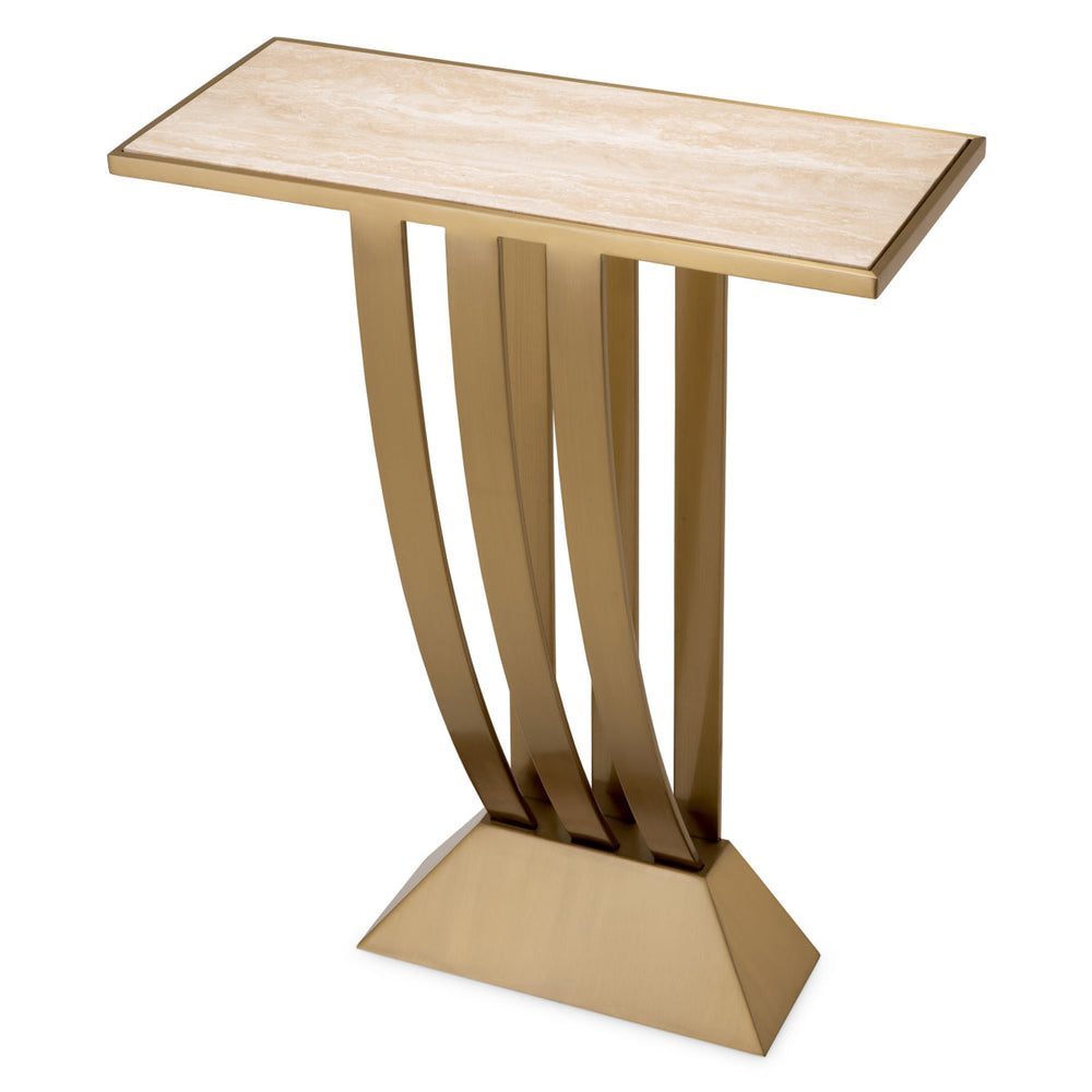 Console Table Beau Deco Brushed Brass Finish Tables Eichholtz