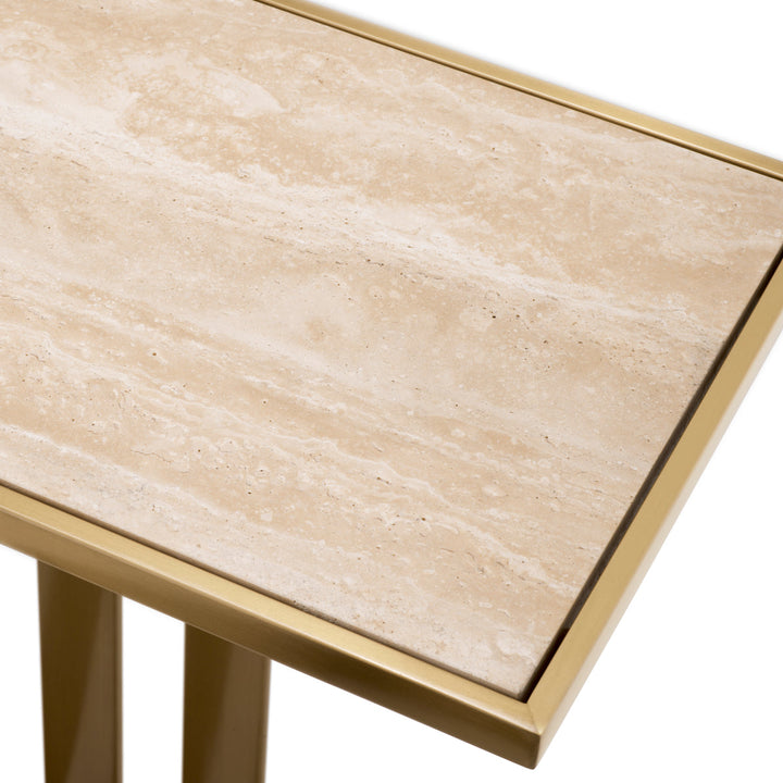 Console Table Beau Deco Brushed Brass Finish Tables Eichholtz