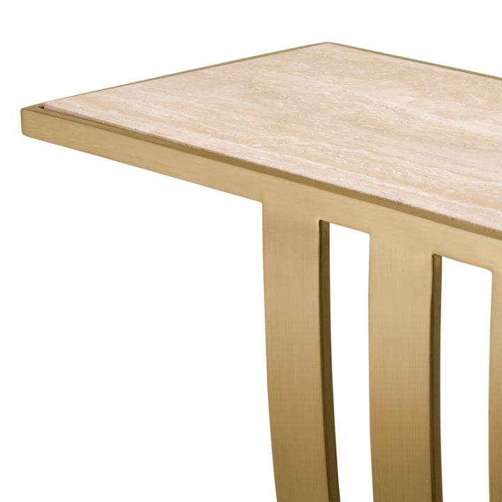 Console Table Beau Deco Brushed Brass Finish Tables Eichholtz