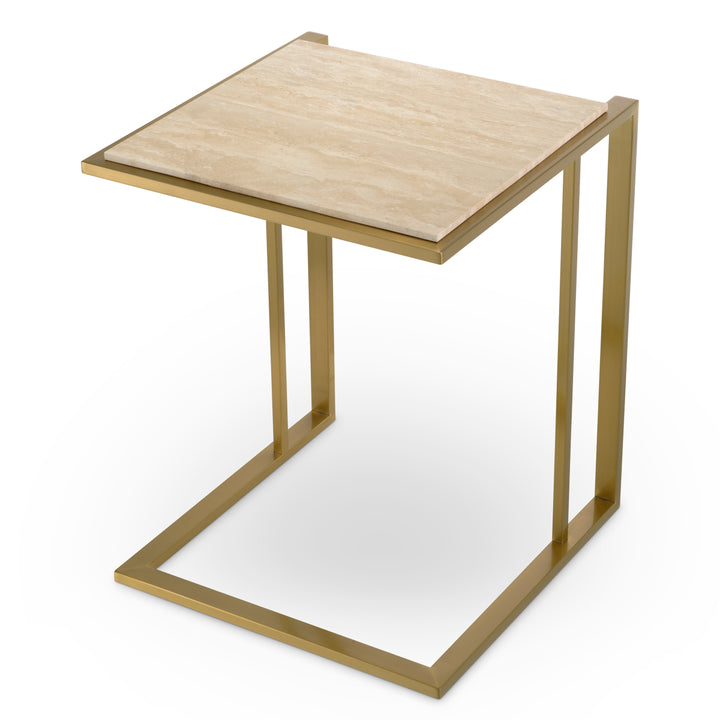 Side Table Cocktail Brushed Brass Finish Tables Eichholtz