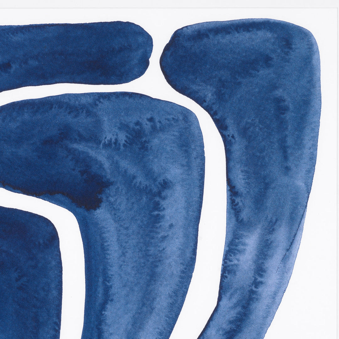 Print Blue Stylized Leaf Set Of 2 Accessories Eichholtz