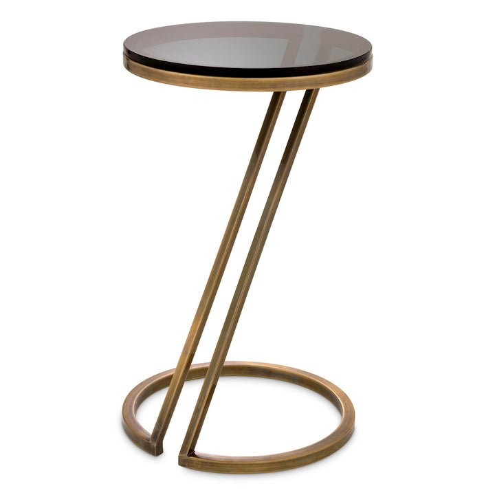 Side Table Falcone Vintage Brass Finish Furniture Eichholtz