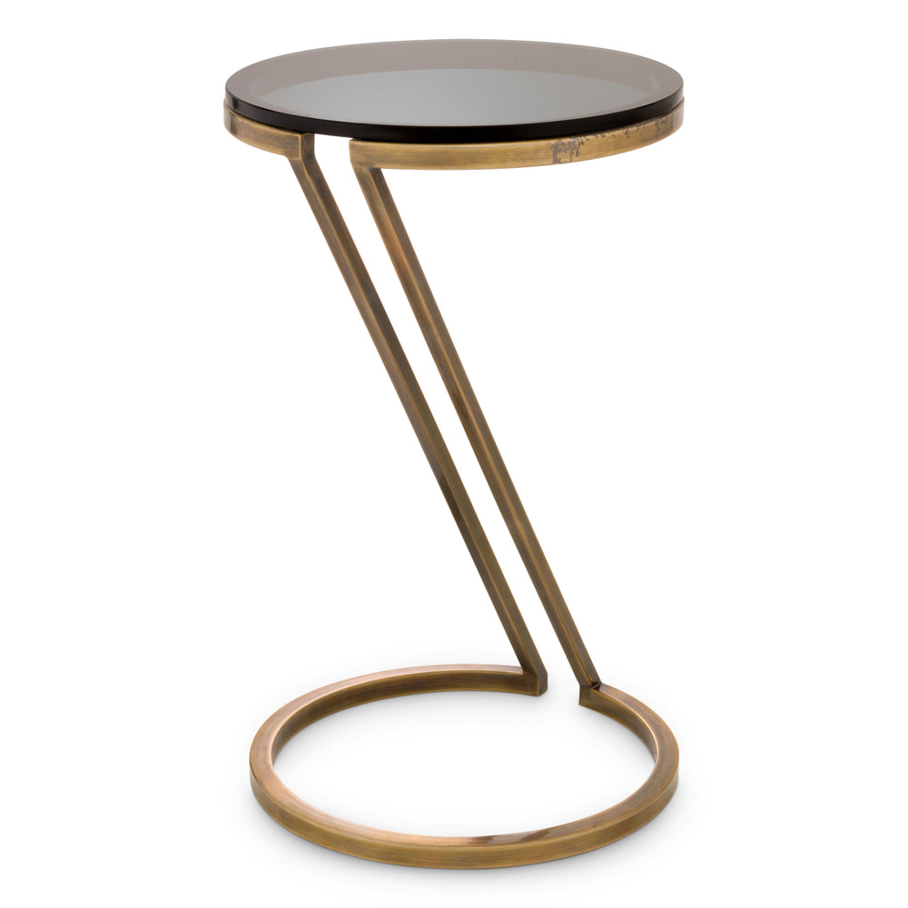 Side Table Falcone Vintage Brass Finish Furniture Eichholtz
