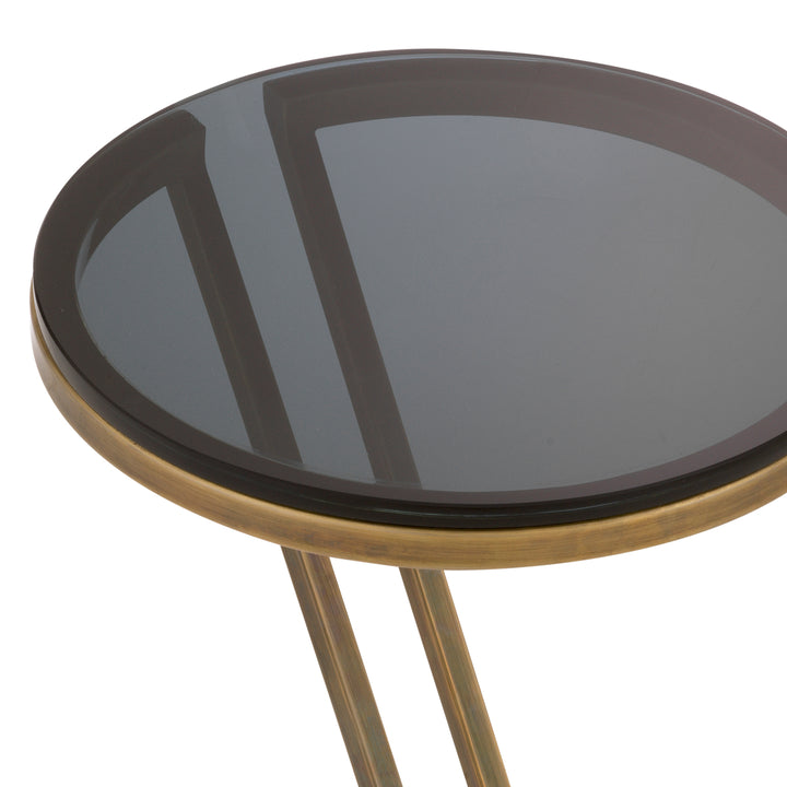 Side Table Falcone Vintage Brass Finish Furniture Eichholtz