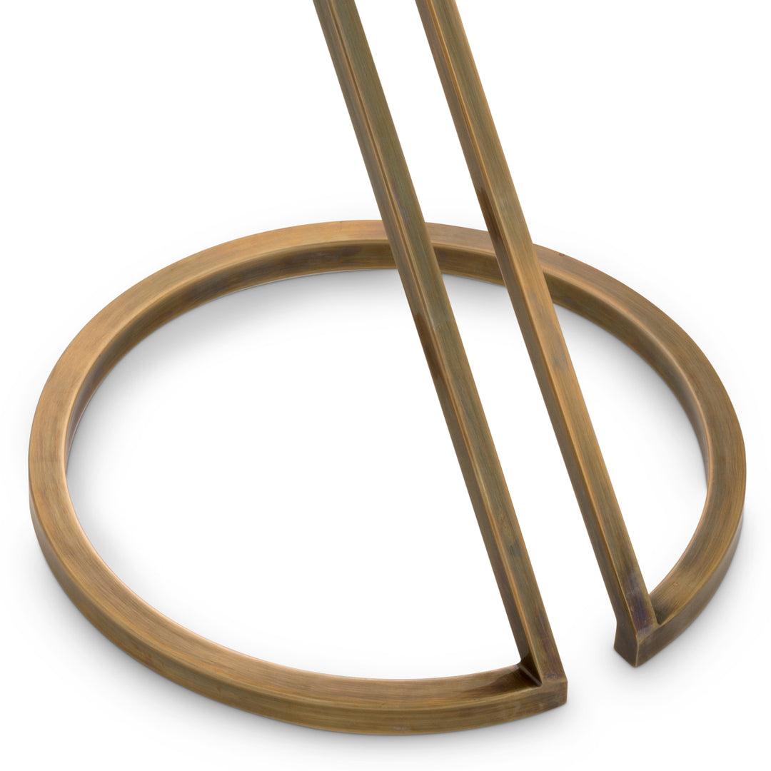 Side Table Falcone Vintage Brass Finish Furniture Eichholtz