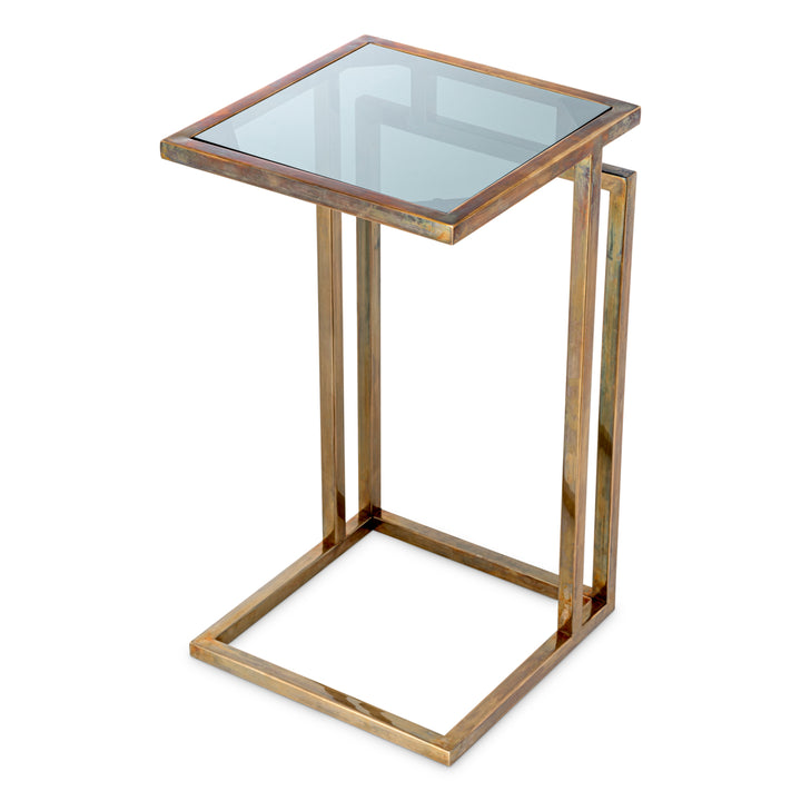 Side Table Marcus Vintage Brass Finish Tables Eichholtz