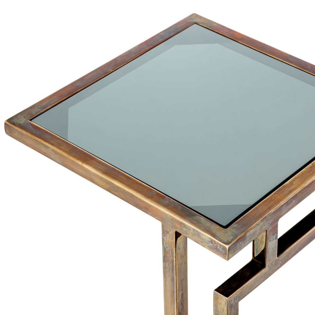 Side Table Marcus Vintage Brass Finish Tables Eichholtz