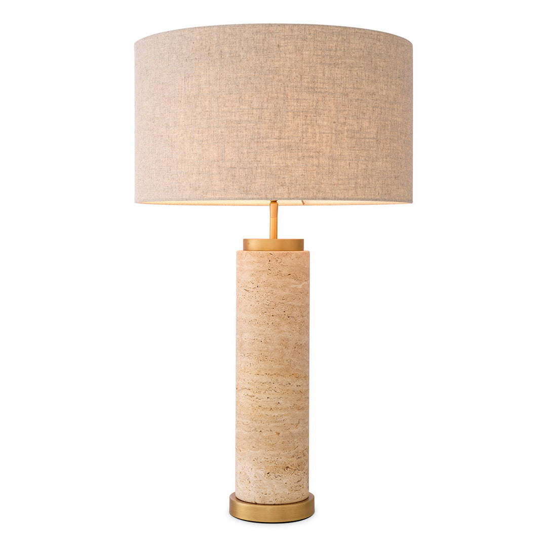 Table Lamp Lxry Travertine Lighting Eichholtz