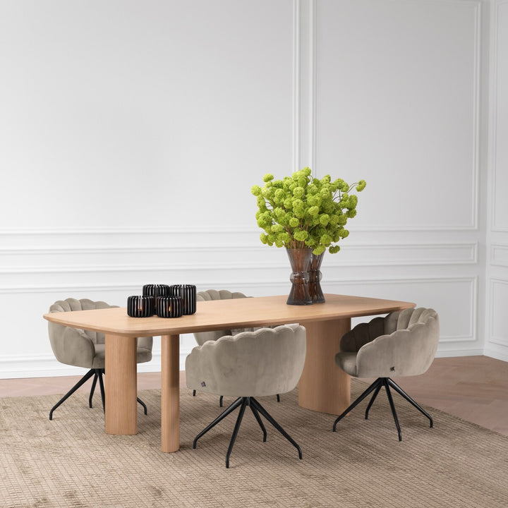 Dining Table Harmonie S Natural Oak Veneer Tables Eichholtz