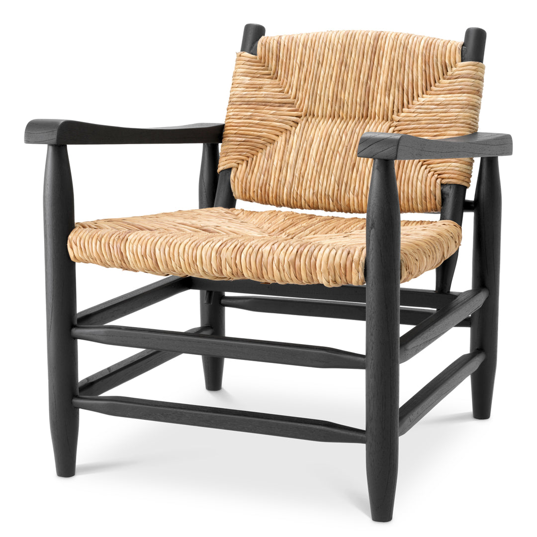Chair Elliott Classic Black Finish Chairs Eichholtz