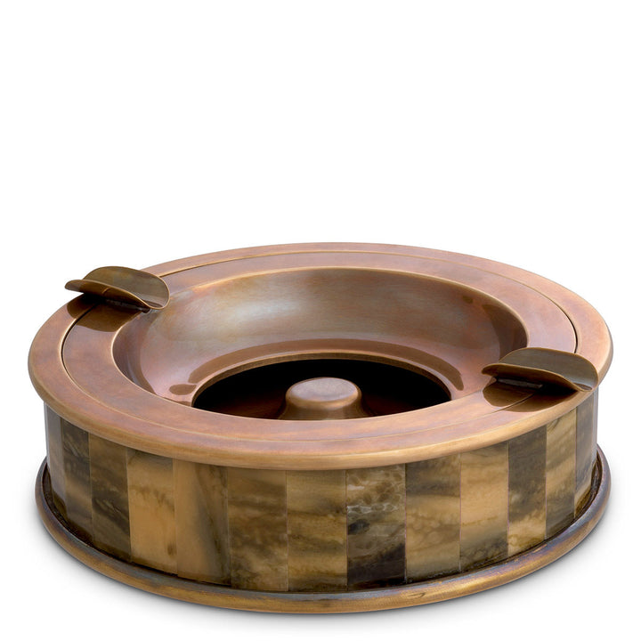 Ashtray Bonham Vintage Brass Finish Accessories Eichholtz