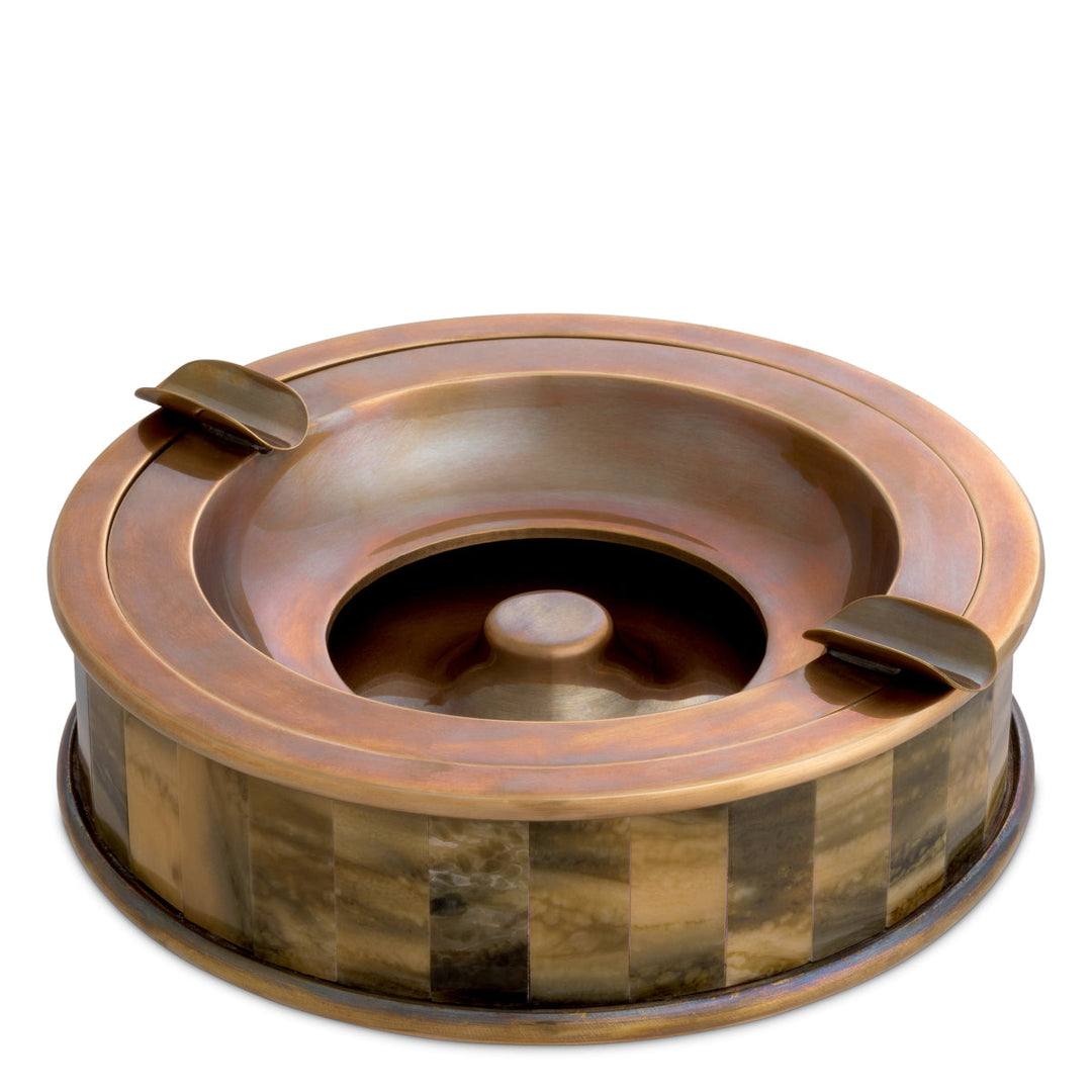 Ashtray Bonham Vintage Brass Finish Accessories Eichholtz