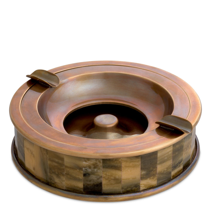 Ashtray Bonham Vintage Brass Finish Accessories Eichholtz
