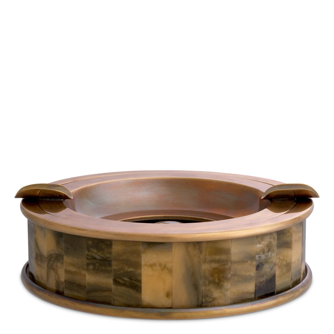 Ashtray Bonham Vintage Brass Finish Accessories Eichholtz