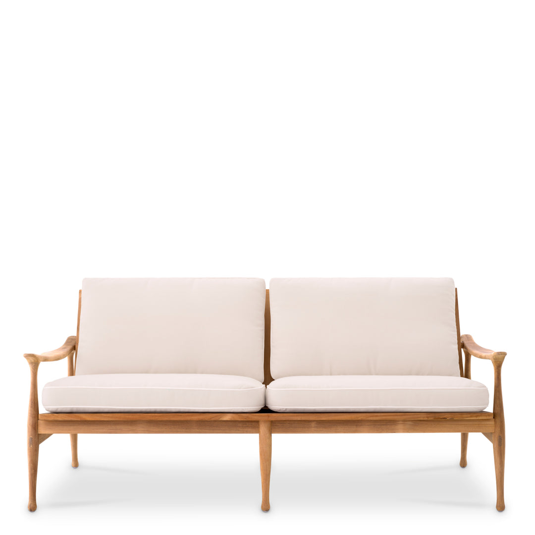 Outdoor Sofa Manzo Natural Teak Outdoor Eichholtz