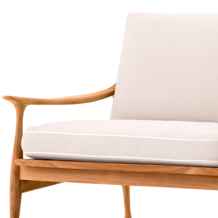 Outdoor Sofa Manzo Natural Teak Outdoor Eichholtz