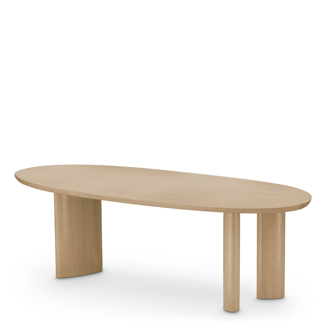 Dining Table Lindner Natural Oak Veneer Tables Eichholtz