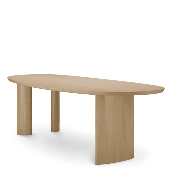Dining Table Lindner Natural Oak Veneer Tables Eichholtz