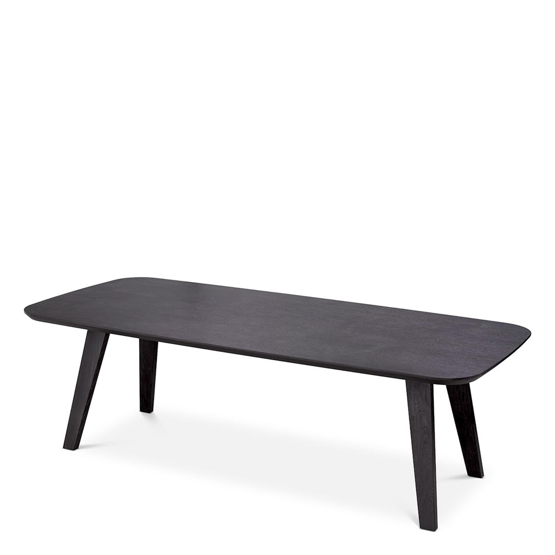 Dining Table Glover Charcoal Grey Oak Veneer Tables Eichholtz