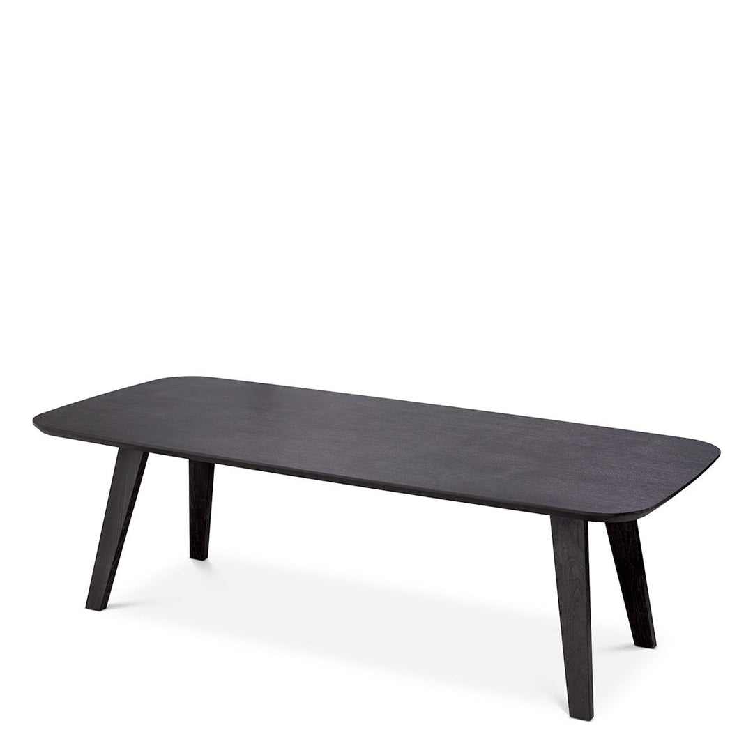 Dining Table Glover Charcoal Grey Oak Veneer Tables Eichholtz