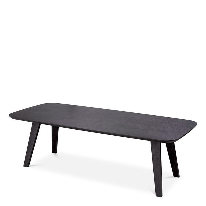 Dining Table Glover Charcoal Grey Oak Veneer Tables Eichholtz