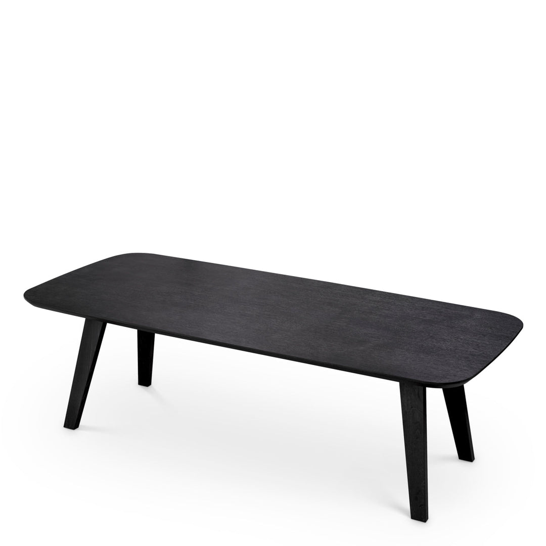 Dining Table Glover Charcoal Grey Oak Veneer Tables Eichholtz
