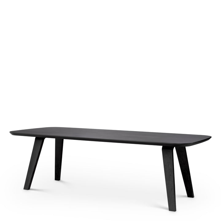 Dining Table Glover Charcoal Grey Oak Veneer Tables Eichholtz