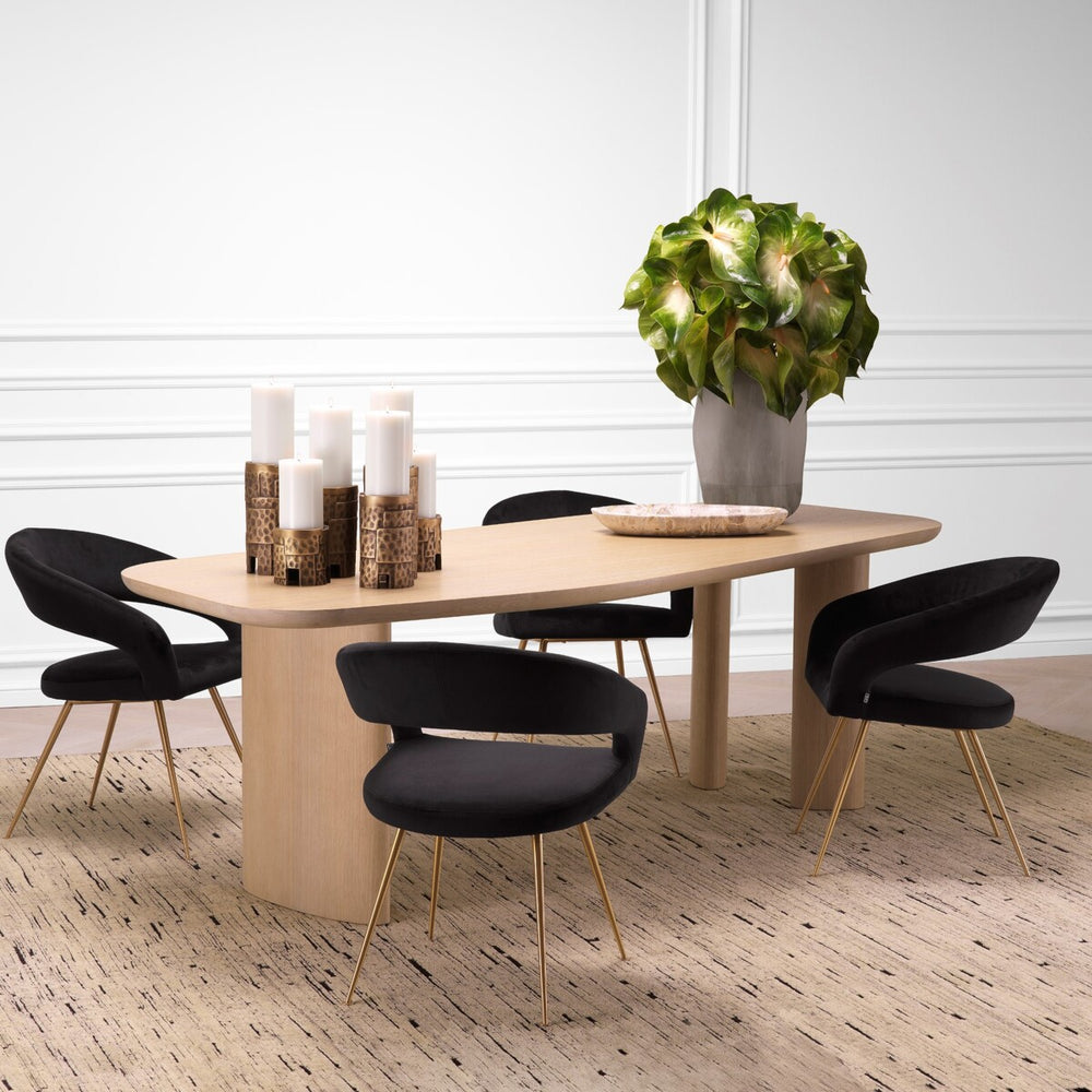 Dining Table Flemings Natural Oak Veneer Tables Eichholtz