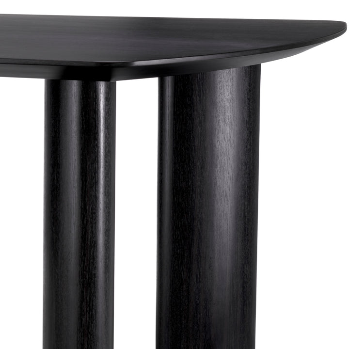 Dining Table Bergman S Charcoal Grey Oak Veneer Furniture Eichholtz