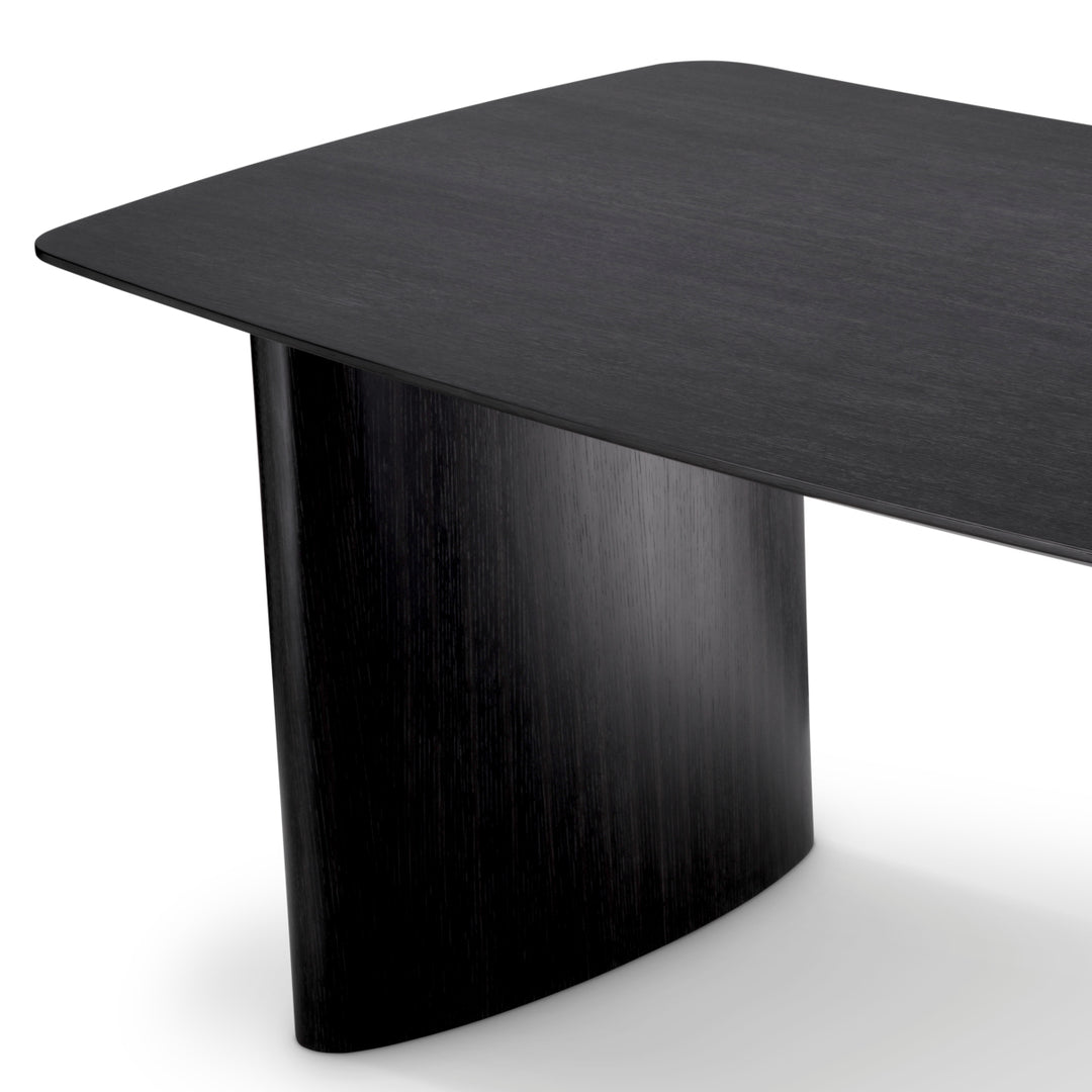 Dining Table Bergman S Charcoal Grey Oak Veneer Furniture Eichholtz