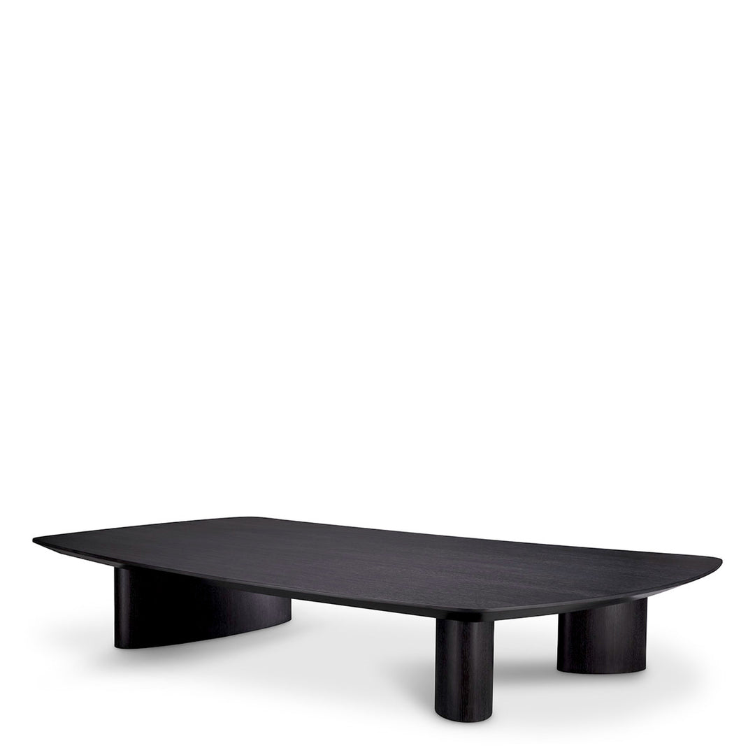 Coffee Table Bergman Charcoal Grey Oak Veneer Tables Eichholtz