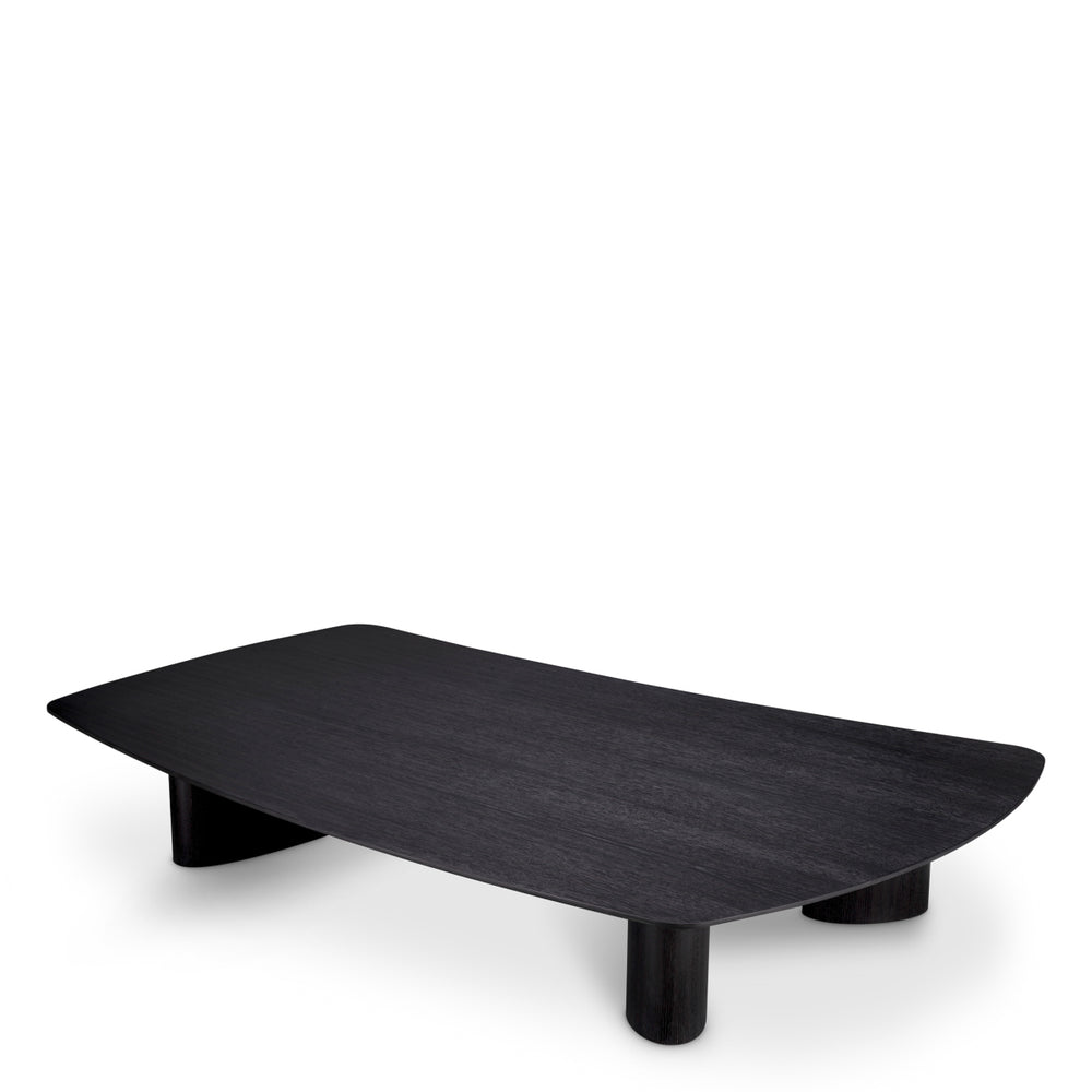 Coffee Table Bergman Charcoal Grey Oak Veneer Tables Eichholtz