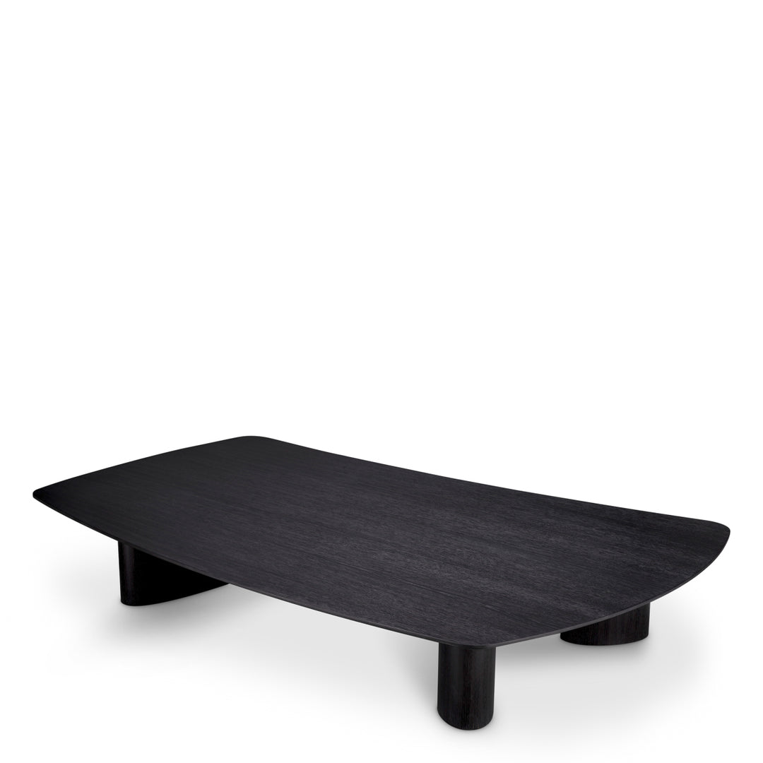 Coffee Table Bergman Charcoal Grey Oak Veneer Tables Eichholtz
