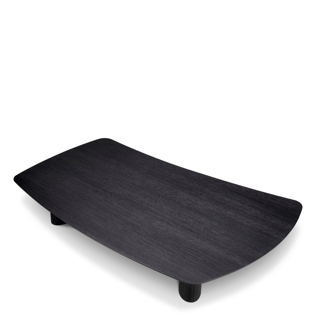 Coffee Table Bergman Charcoal Grey Oak Veneer Tables Eichholtz