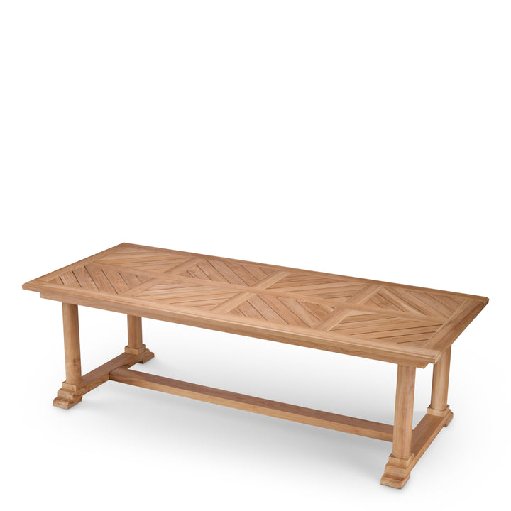 Outdoor Dining Table Bell Rive Natural Teak Dining Tables Eichholtz