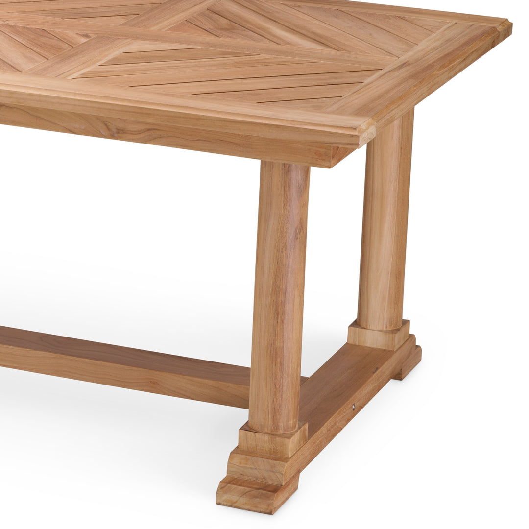 Outdoor Dining Table Bell Rive Natural Teak Dining Tables Eichholtz