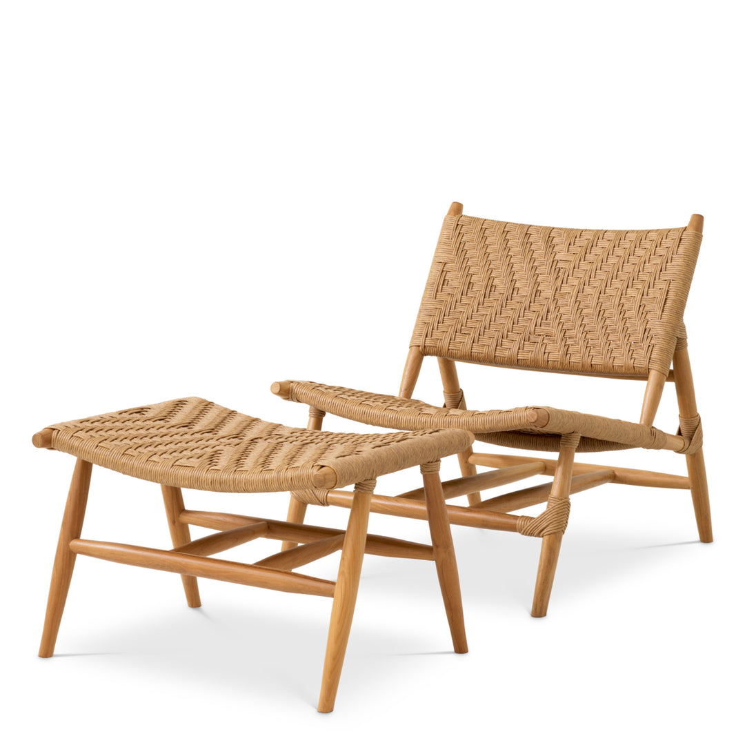 Outdoor Chair And Foot Stool Laroc Outdoor Eichholtz