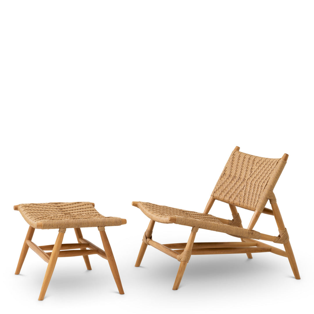 Outdoor Chair And Foot Stool Laroc Outdoor Eichholtz