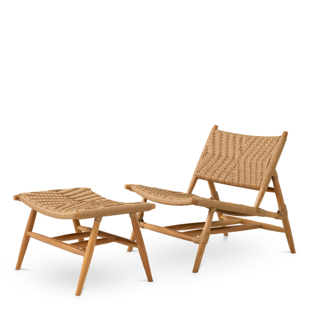 Outdoor Chair And Foot Stool Laroc Outdoor Eichholtz