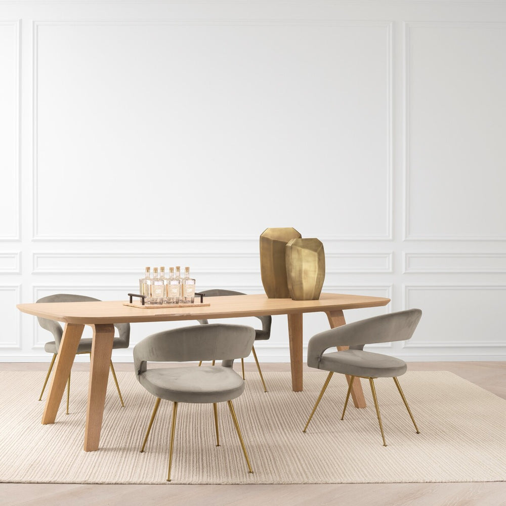 Dining Table Glover Natural Oak Veneer Tables Eichholtz